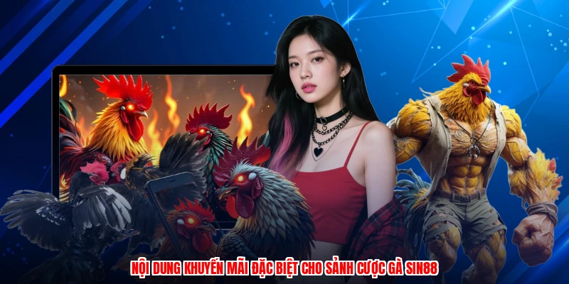 Nội dung khuyến mãi đặc biệt cho sảnh cược gà SIN88